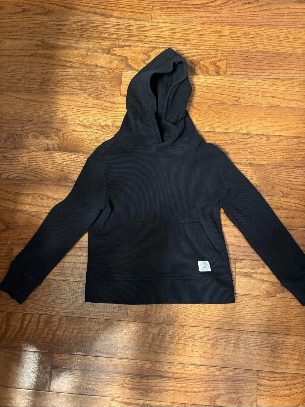 GAP Black Kids Long Sleeve Hooded Shirt